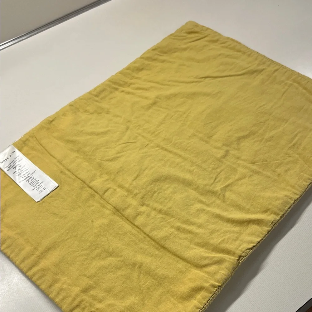 West Elm Yellow Woven Table Pacemats x 4